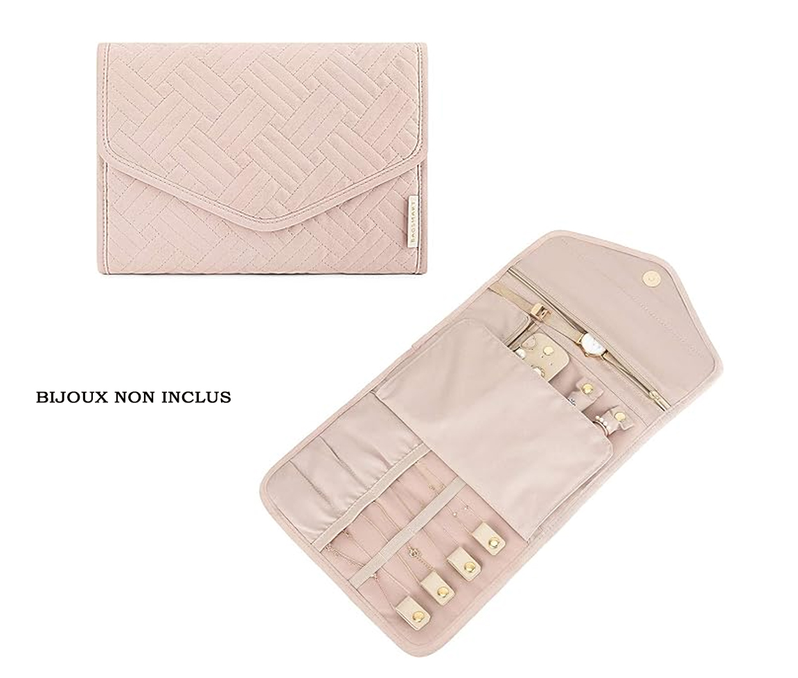 POCHETTE À BIJOUX DE VOYAGE EN COTON - SJ POCVOYGR - BIJOUTERIE SUISSE INC.