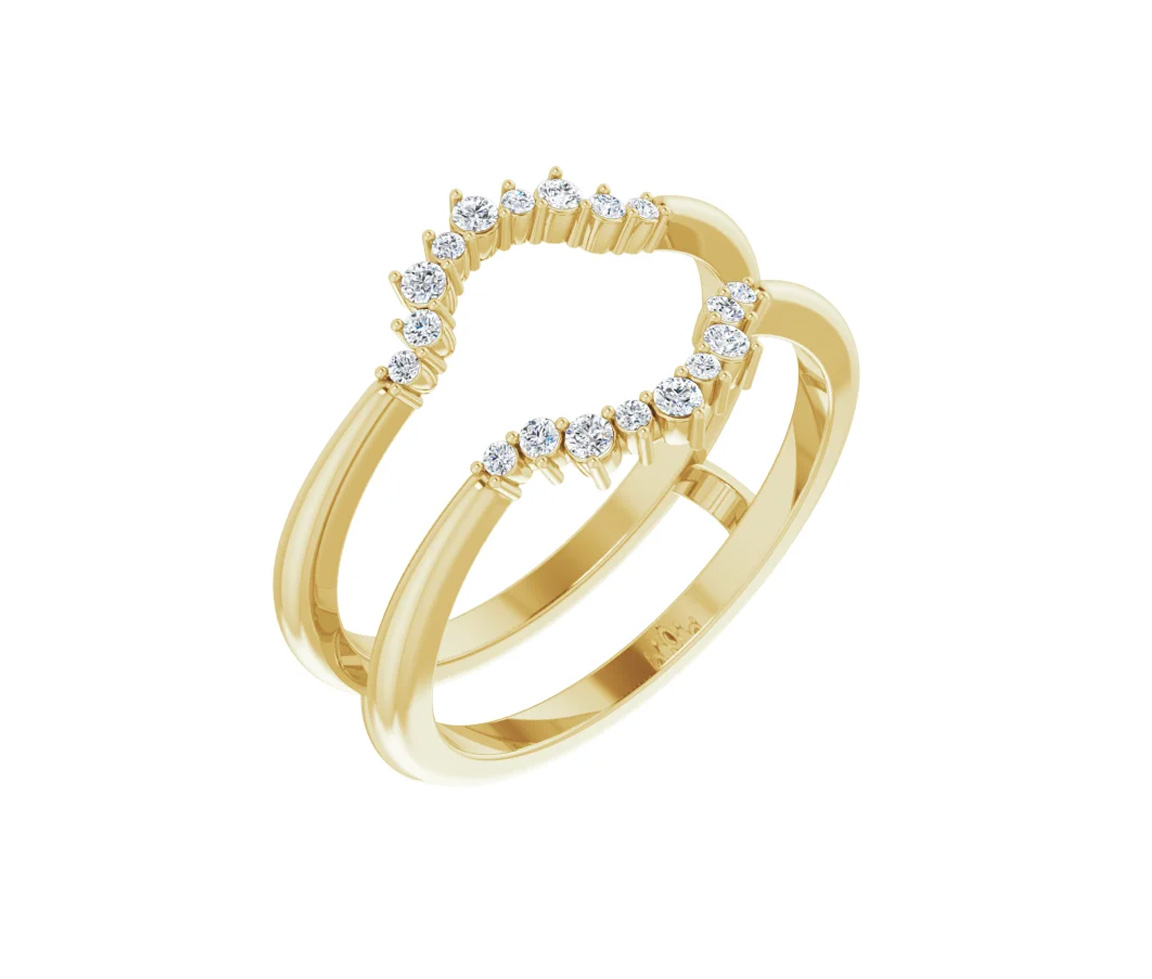 JACKET EN OR 14K SERTI DE DIAMANTS - ST 123757YL - BIJOUX IMPORTATION