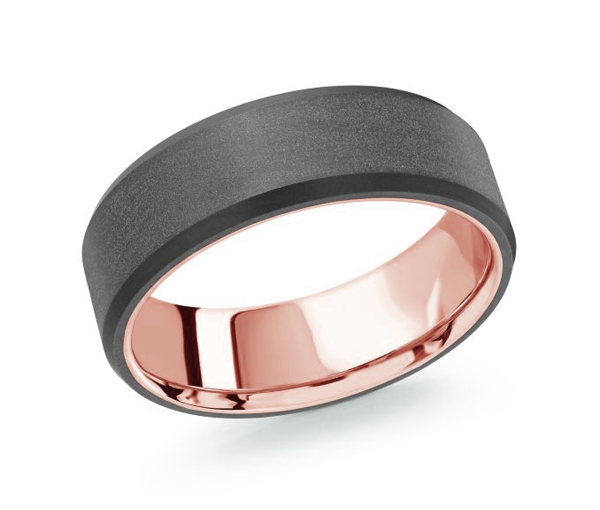 JONC EN OR 14K ET FIBRE DE CARBONE - ML MRDA101P7 - MALO 