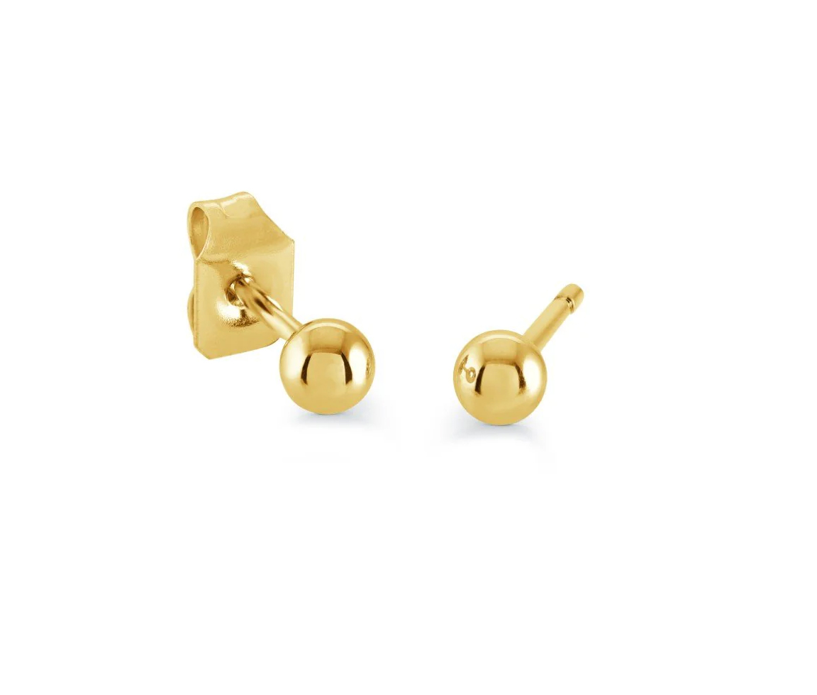 BOUCLES CLOUS BOULES - IG SEA568GO - MINI-VÉLORIA