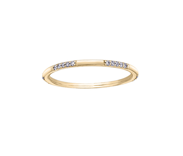 JONC EN OR AVEC DIAMANTS - CR DD7298Y - BIJOUX CANADIEN