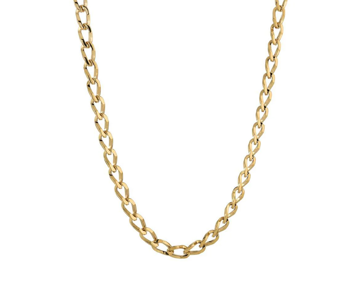 CHAINE EN ACIER OU ACIER/PVD OR À MAILLE GOURMETTE - IG SWN111GO20 - ITALGEM