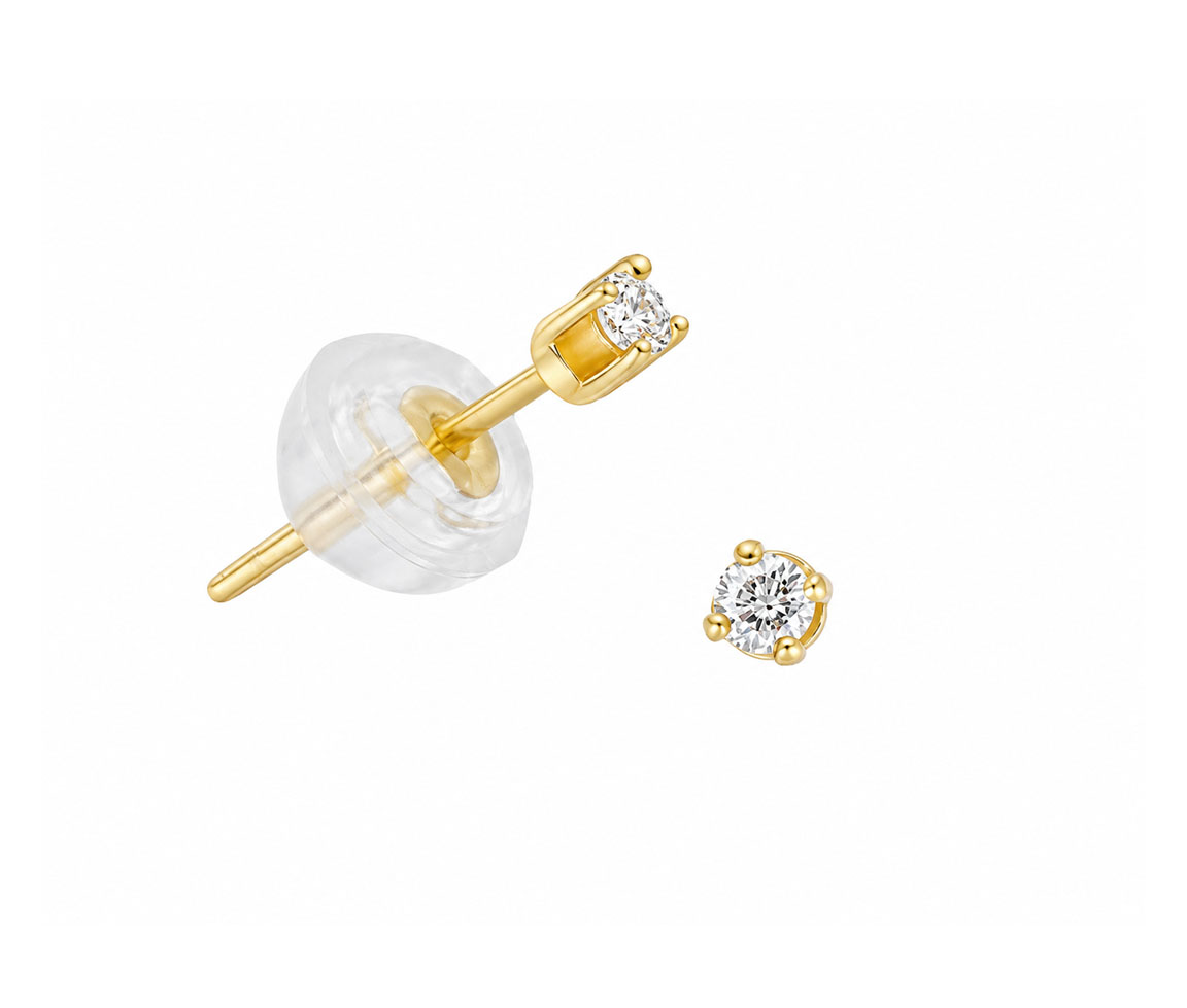BOUCLES AVEC DIAMANTS&nbsp; - SJ BO03YI1 - BIJOUTERIE SUISSE INC.