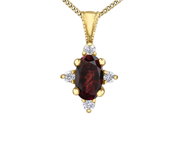 PENDENTIF OR PIERRES DE NAISSANCES/DIAMANTS - CR DX895YGA - BIJOUX CANADIEN