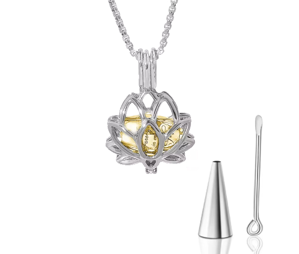 URNE POUR CENDRES FLEUR DE LOTUS - SJ CREM05 - BIJOUTERIE SUISSE INC.