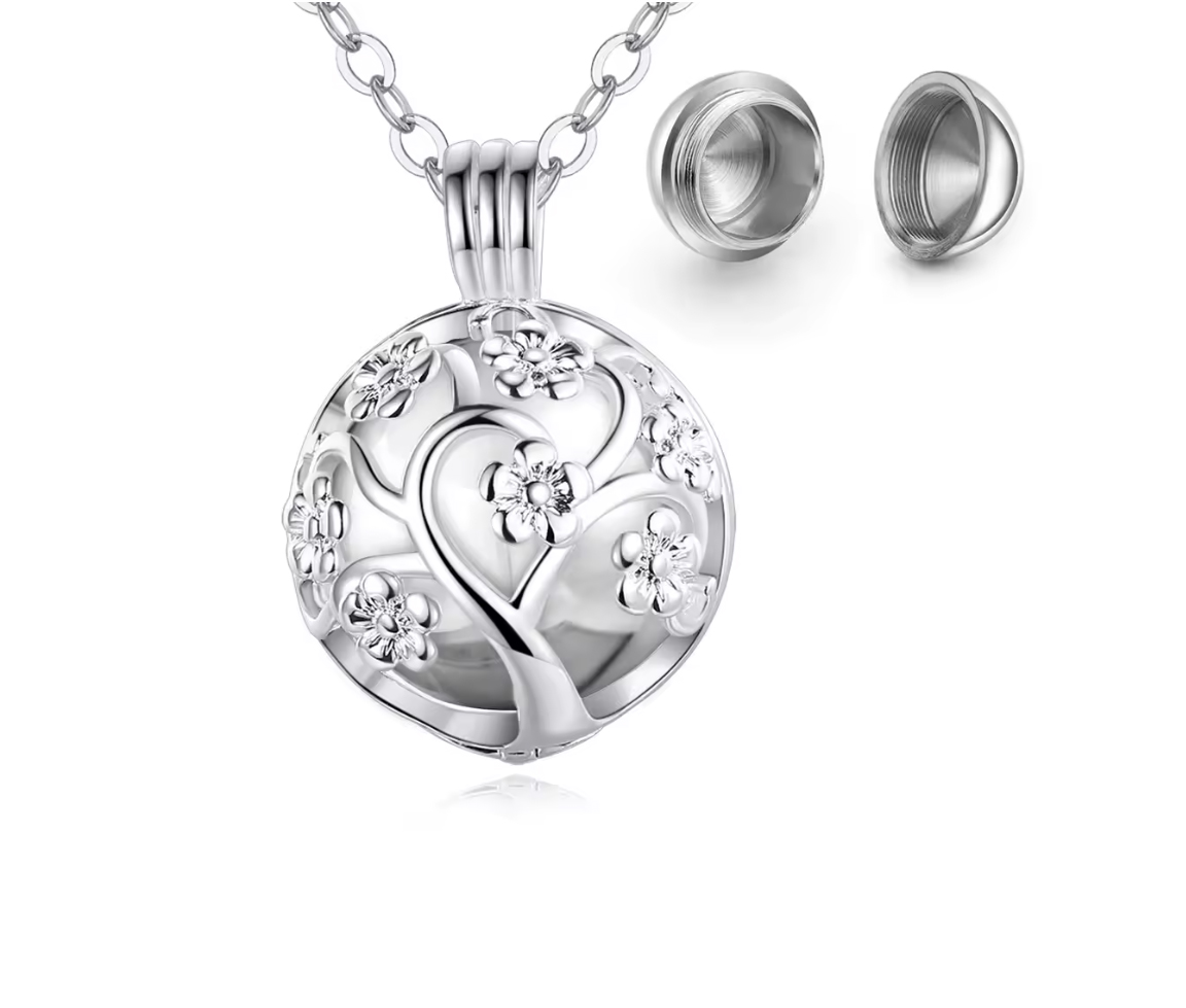 URNE POUR CENDRES BOULE/ARBRE - SJ CREM18 - BIJOUTERIE SUISSE INC.