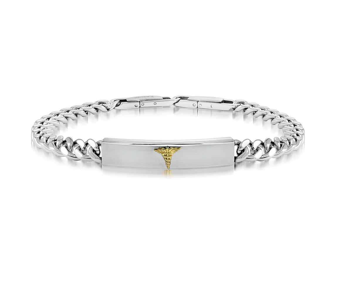 BRACELET MÉDICAL EN ACIER - IG SMAB35 - ITALGEM