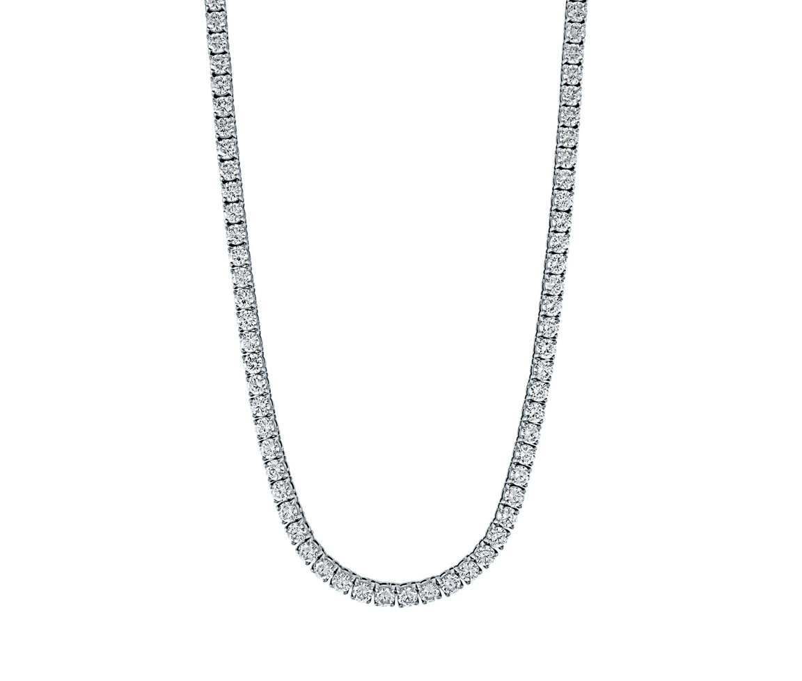 COLLIER TENNIS EN ACIER SERTI DE CUBIQUES ZIRCONIAS - IG MTN13/16 - ITALGEM