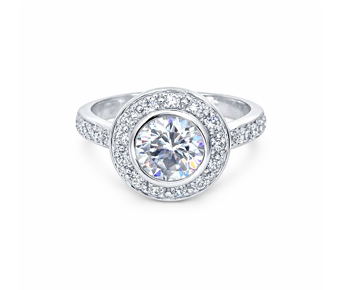 BAGUE EN ARGENT RHODIÉ&nbsp; - MB BD65 - BIJOUX D'IMPORTATION