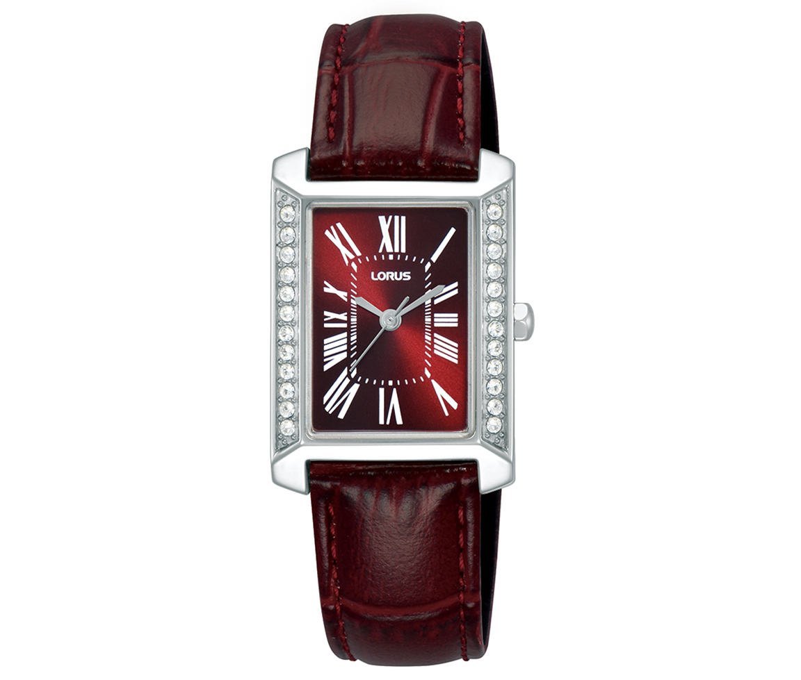 MONTRE LORUS EN ACIER AU QUARTZ SERTIE DE CUBIQUES ZIRCONIAS - SA RG239YX9 - LORUS