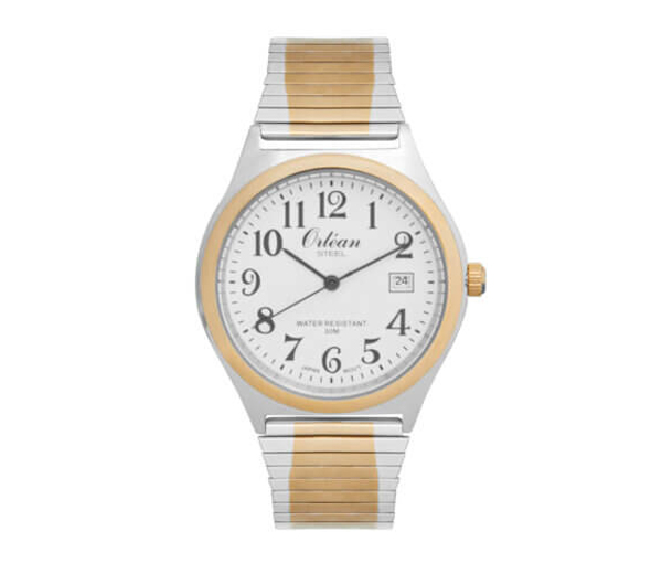 MONTRE POUR HOMME ORLEAN EN ACIER/PVD OR 2 TONS - BA ME3492 - ORLEAN