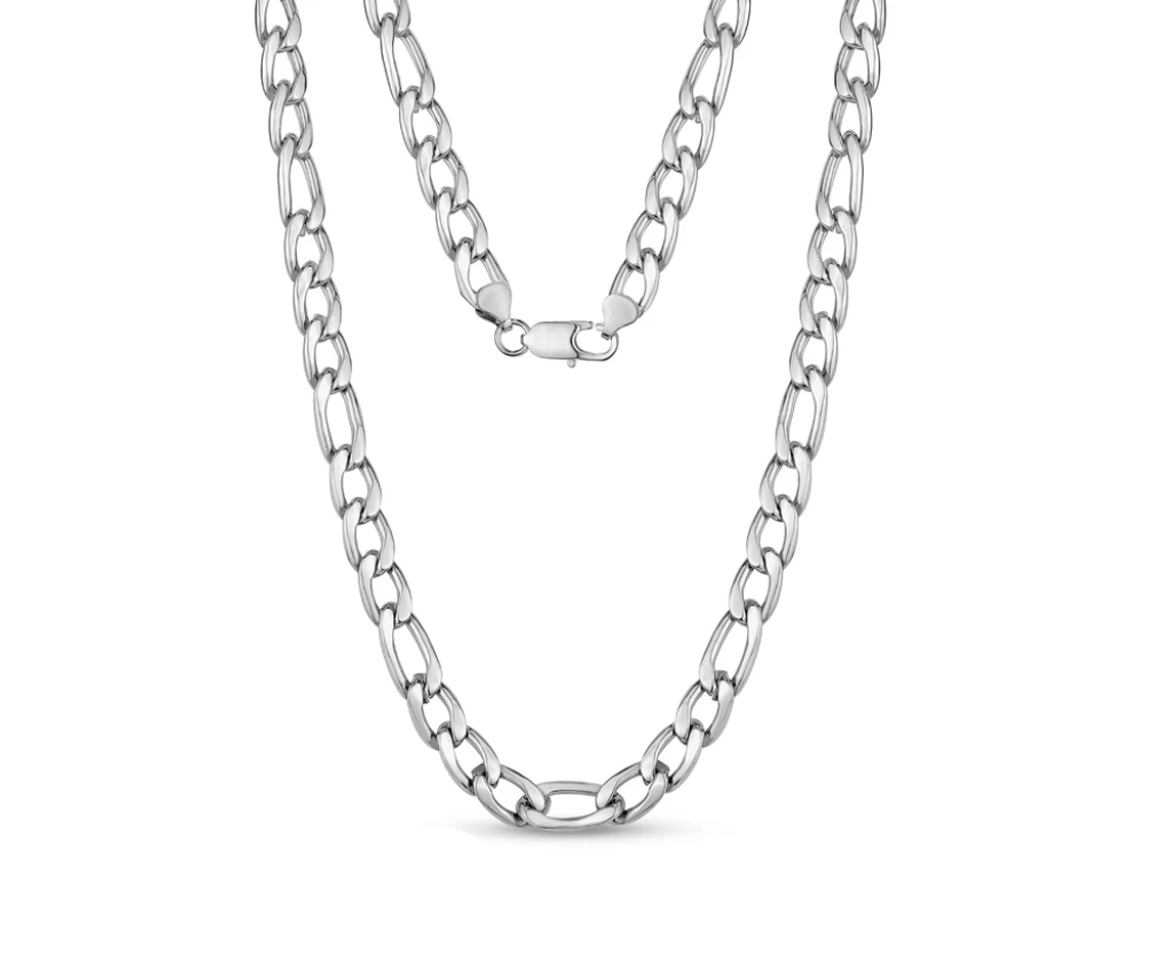 CHAINE ACIER FIGARO 9.5MM 24 - AZ SSN80W 24 - AREZZO