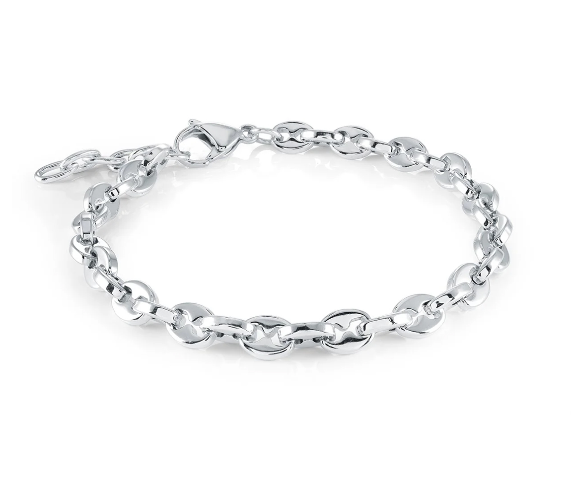 BRACELET EN ACIER À MAILLE GRAIN DE CAFÉ - IG SMB828/8.5 - ITALGEM