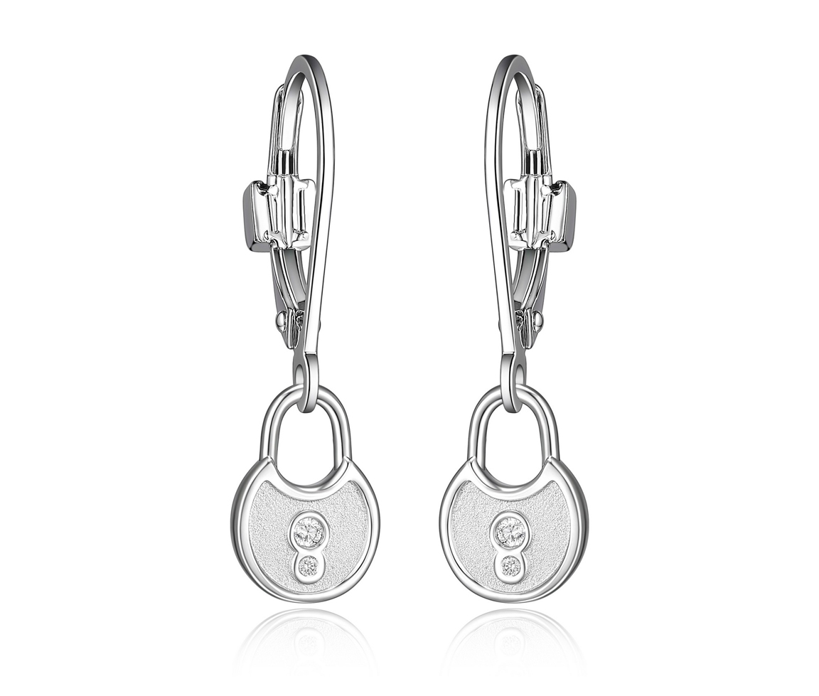 BOUCLES CADENAS AVEC CZ - PJ R2LCGC0003 - ELLE
