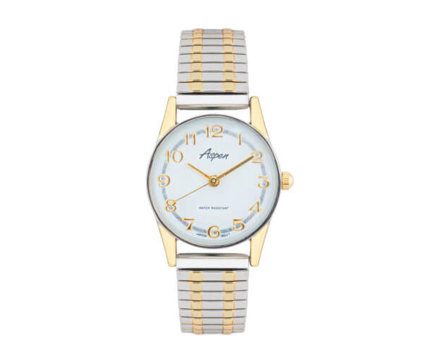 MONTRE POUR DAME ASPEN EN ACIER/PVD OR 2 TONS - BA AP3062X - ASPEN