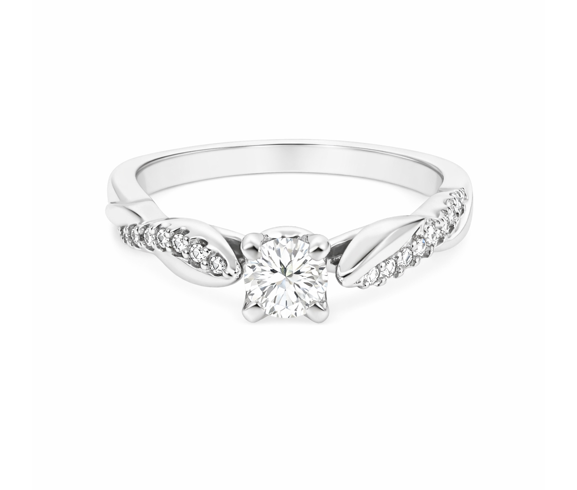 BAGUE EN OR AVEC DIAMANTS - S LR0862W186 - BIJOUX D'IMPORTATION