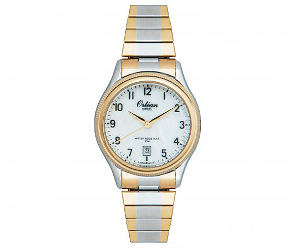MONTRE POUR DAME ORLEAN EN ACIER/PVD OR 2 TONS - BA ME3551 - ORLEAN