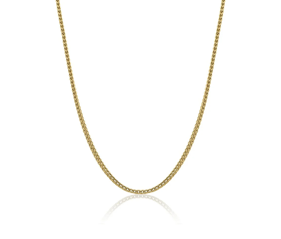 CHAINE EN ACIER/PVD OR À MAILLE FRANCO RONDE - IG SYN21/24 - ITALGEM