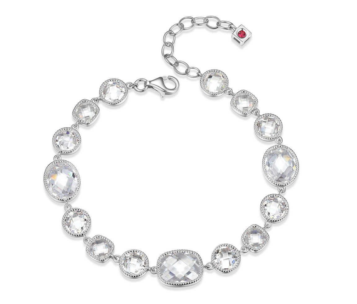 BRACELET AVEC CZ MULTI FORMES - PJ R1LAQ7004R - ELLE