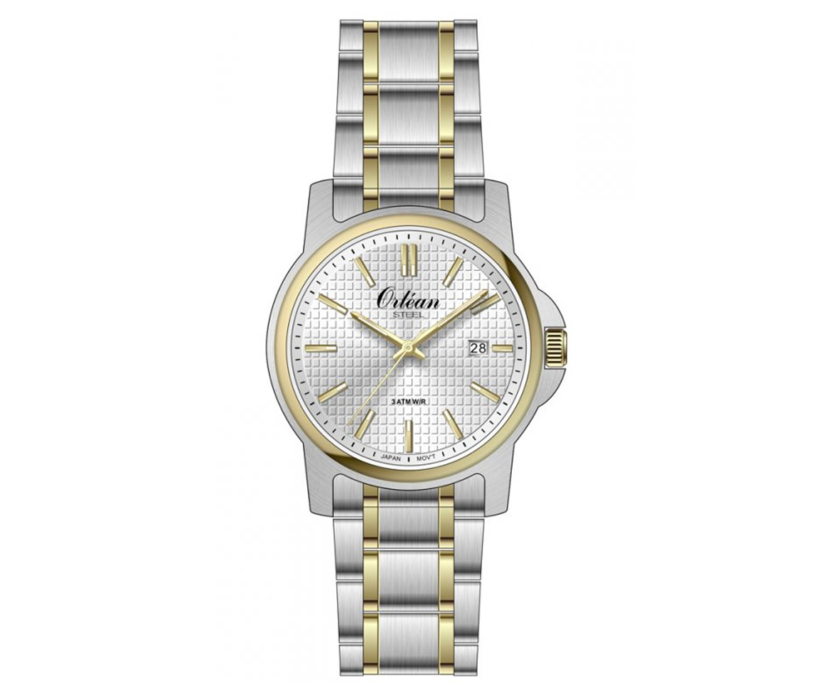 MONTRE ORLEAN EN ACIER/PVD OR 2 TONS - BA ME3670 - ORLEAN