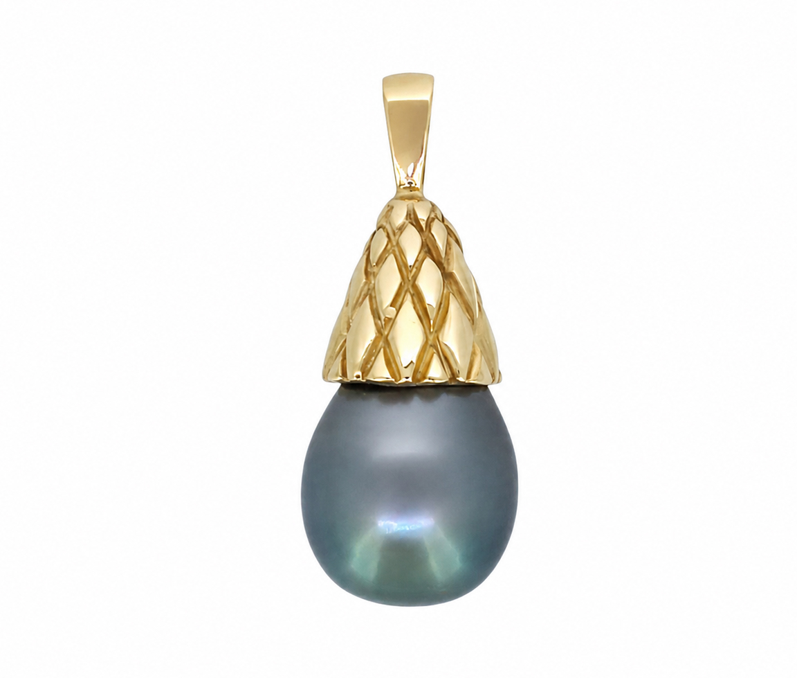 PENDENTIF PERLE DE TAHITI - SJ LPEN19 - BIJOUTERIE SUISSE