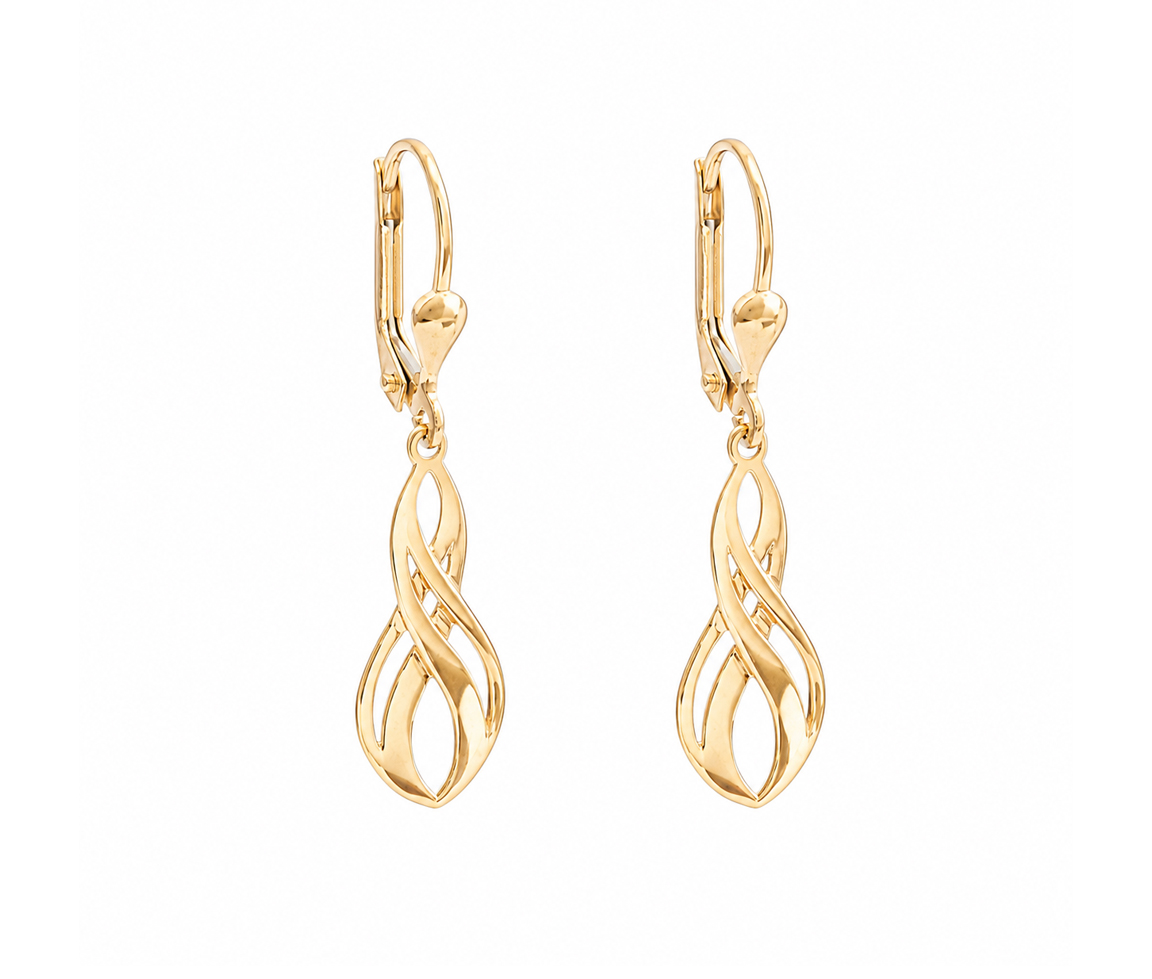 BOUCLES INFIN EN OR JAUNE - CB EYD177219 - CBE