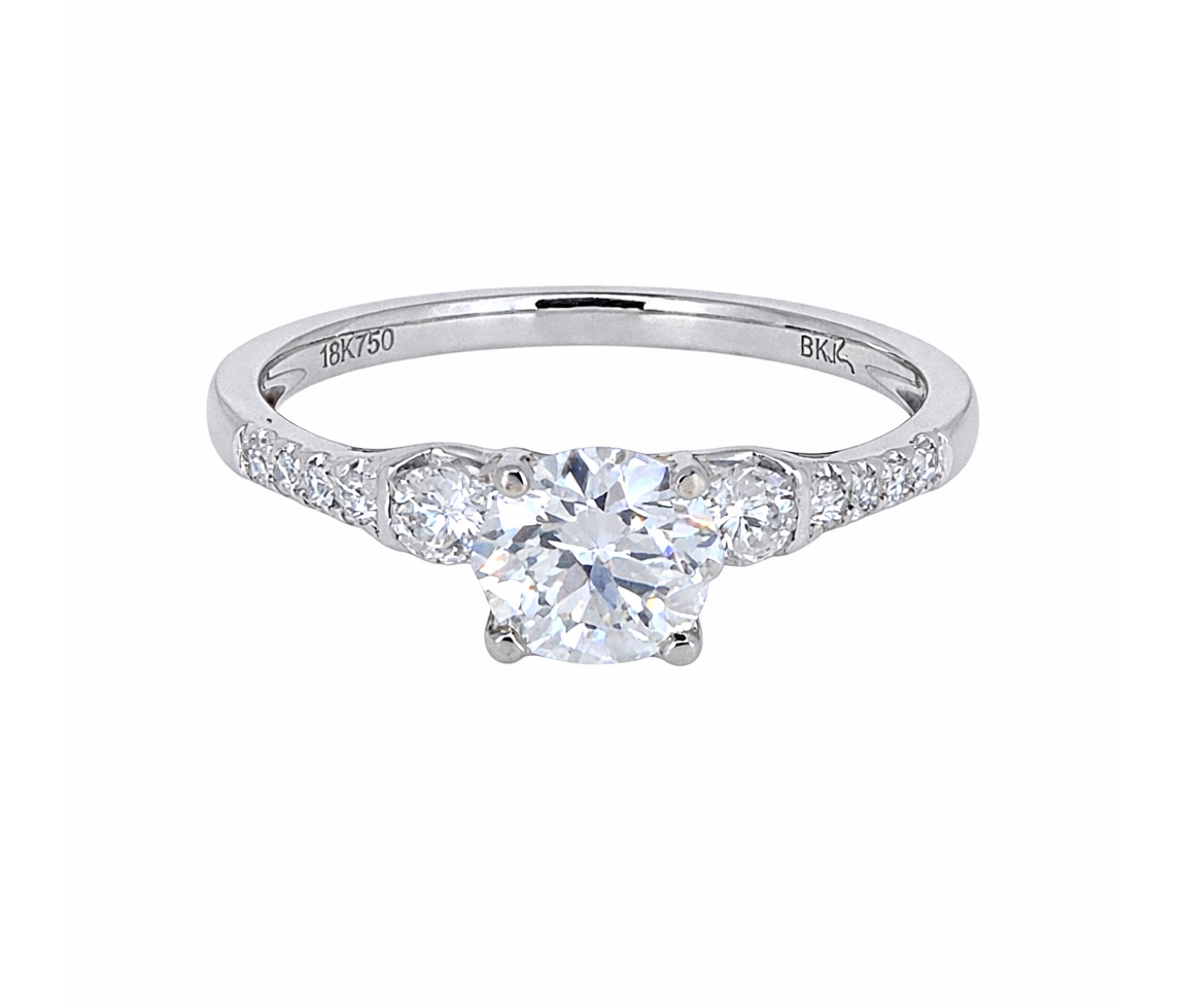 BAGUE EN OR AVEC DIAMANTS - BK DRS31336 - BIJOUX D'IMPORTATION