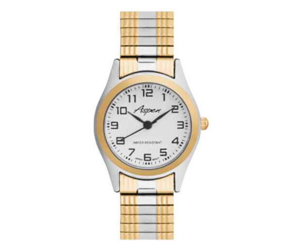 MONTRE POUR DAME ASPEN EN ACIER/PVD OR 2 TONS - BA AP3084 - ASPEN