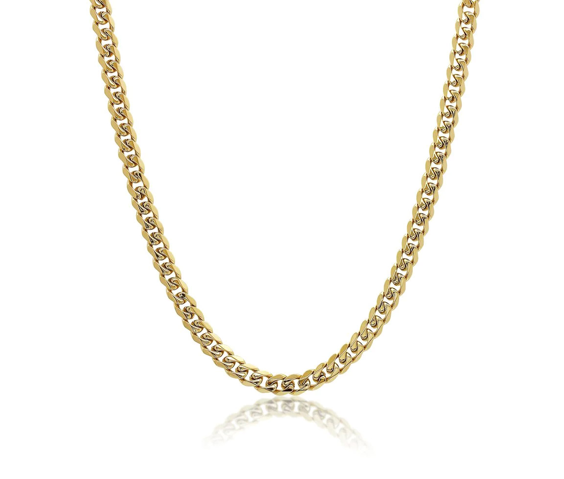 CHAINE EN ACIER/PVD OR À MAILLE GOURMETTE - IG SYN10/24 - ITALGEM