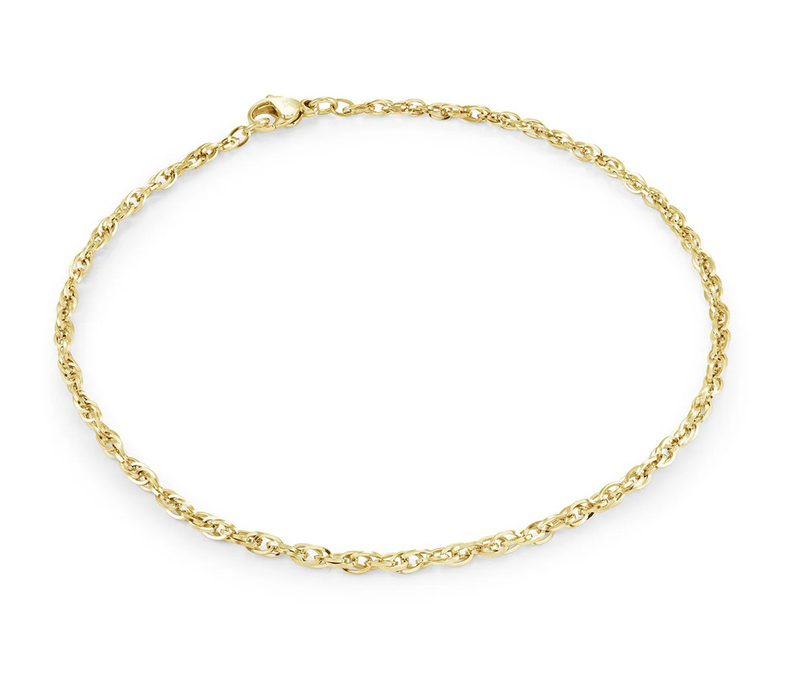 CHAINE EN ACIER/PVD OR À MAILLE OLYMPIQUE - IG SWN110/20 - VELORIA