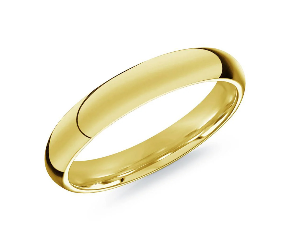 JONC EN ACIER/PVD OR DEMI ROND UNI 3MM - IG SMR88/6 - ITALGEM