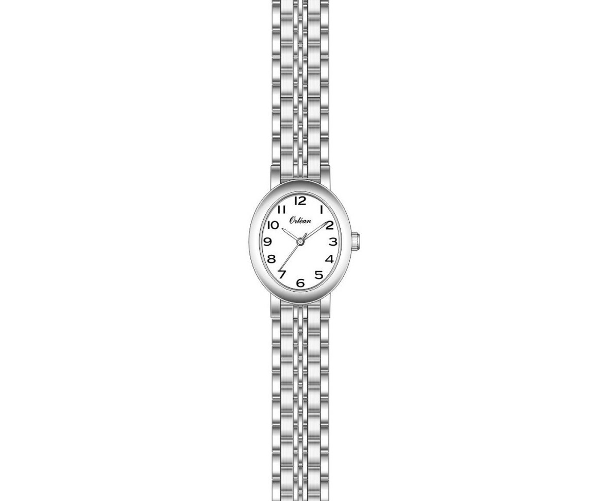 MONTRE OVALE ORLEAN EN ACIER - BA ME3652 - ORLEAN