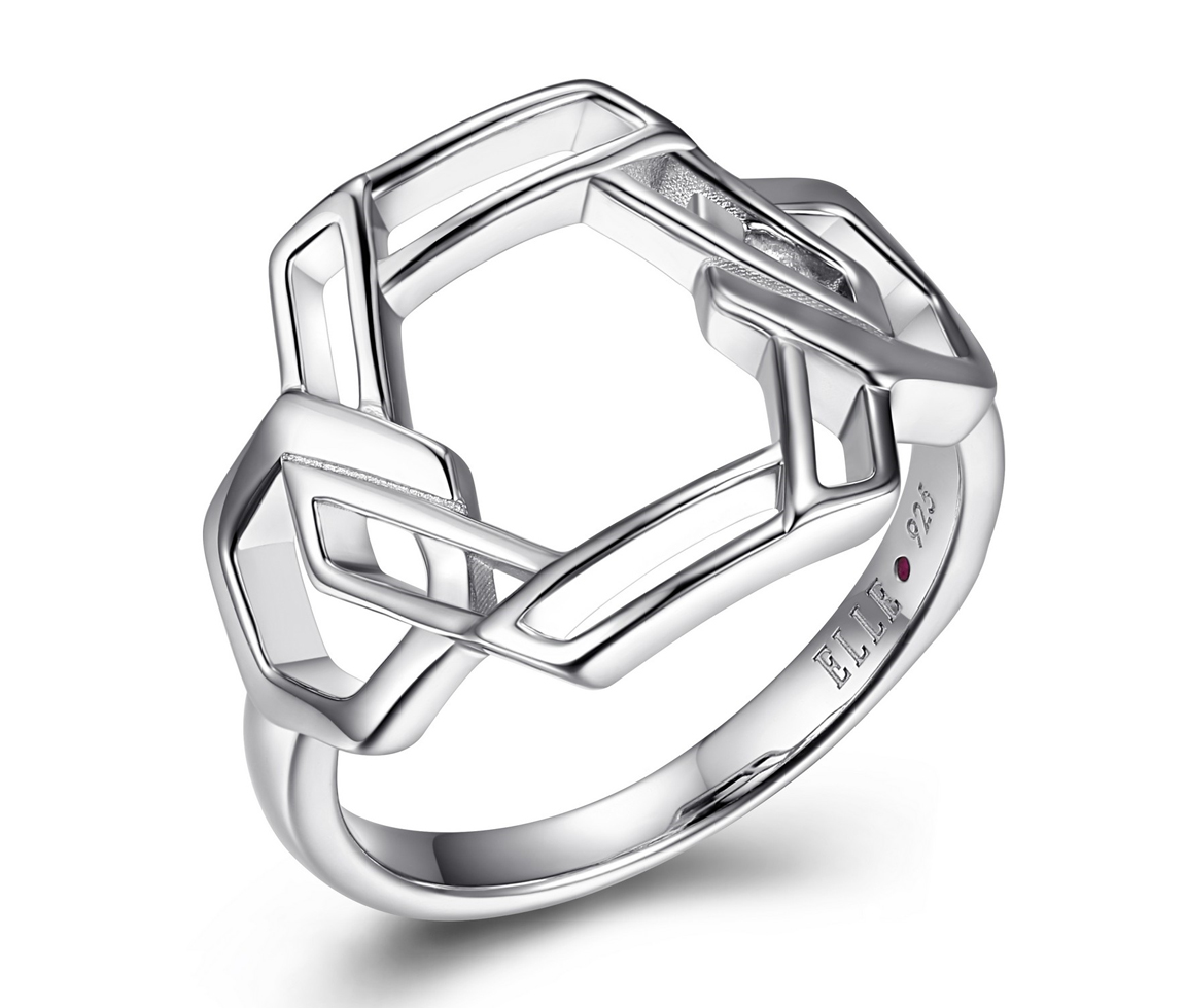 BAGUE HEXAGONE AJOURÉ - PJ R4LABTA0AC - ELLE