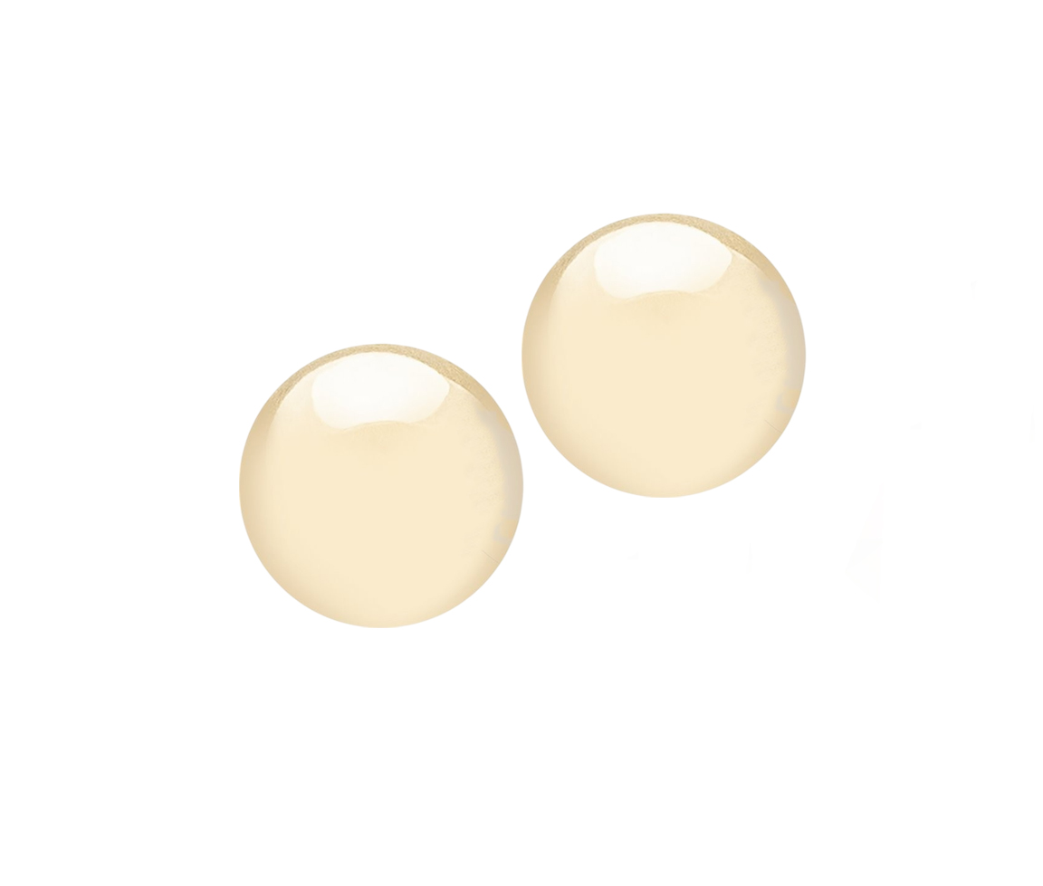 BOUCLES FIXES BOULES EN OR JAUNE - CB EYA41075/6 - CBE