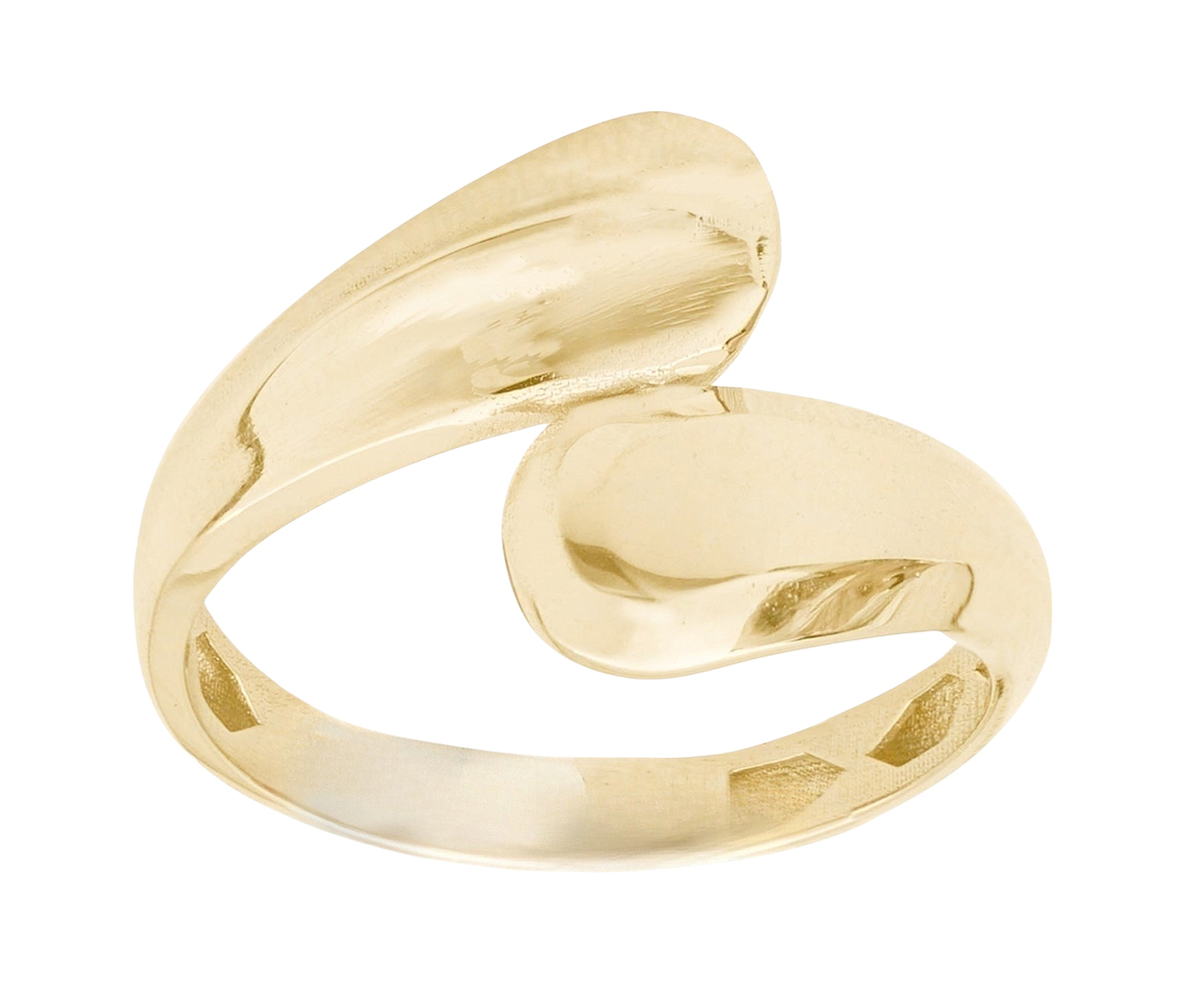 BAGUE EN OR JAUNE DOUBLE TWIST UNI POLI - CB RYD2181 - CBE