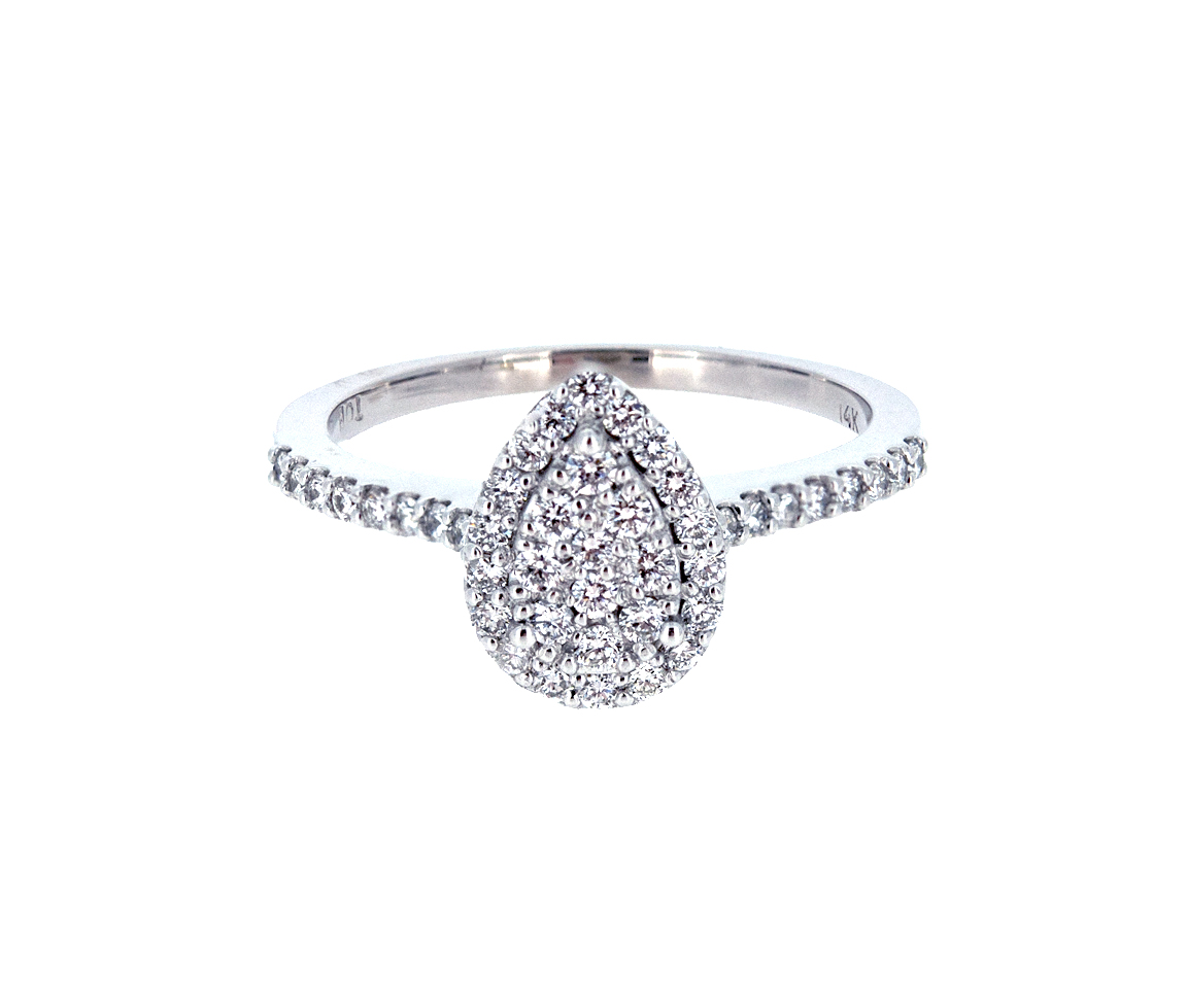 BAGUE EN OR AVEC DIAMANTS - S LR0775W - BIJOUX D'IMPORTATION