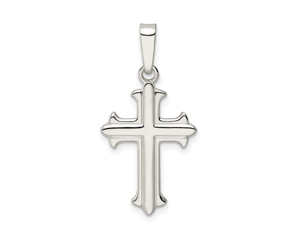 PENDENTIF CROIX EN ARGENT - QG QC11128 - IMPORTATION