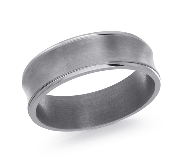 JONC EN TANTALE DE FORME CONCAVE CONFORT FIT - ML TANT011/7 - MALO 