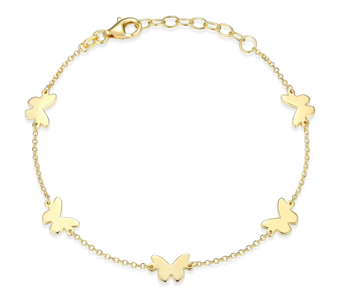 BRACELET PAPILLONS EN ARGENT/PVD OR - PJ 31ADSSA04Q - REIGN