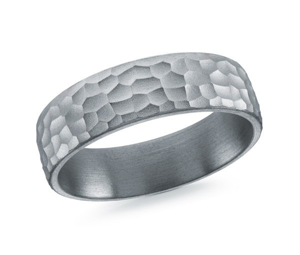 JONC EN TANTALE À MOTIF MARTELÉ - ML TANT119/6 - MALO 