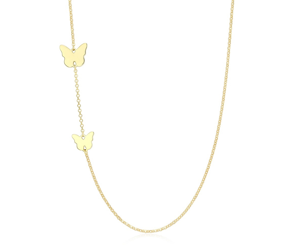 COLLIER PAPILLON EN ARGENT/PVD OR - PJ 30ADHHA012 - REIGN