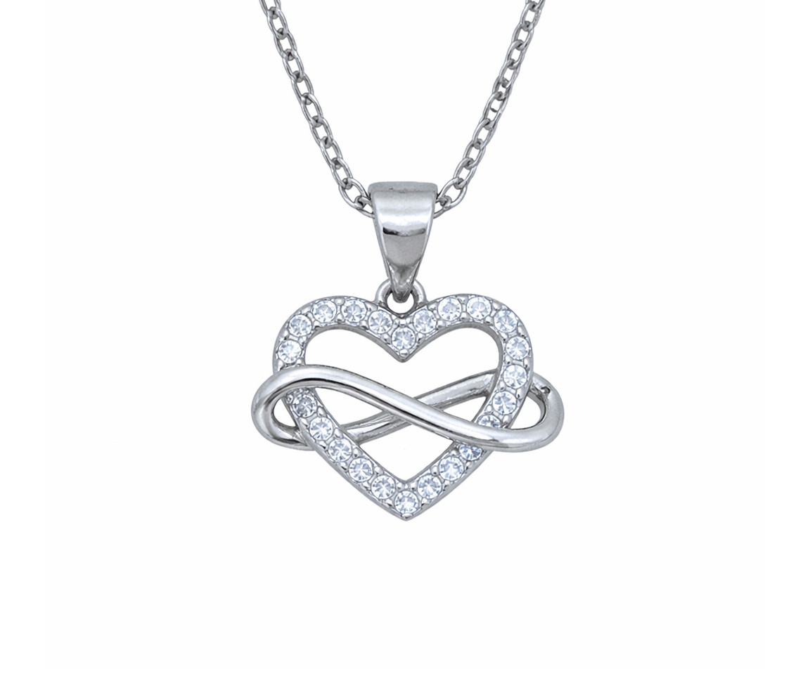 PENDENTIF COEUR/INFINI - MA COEUR02 - BIJOUX D'IMPORTATION