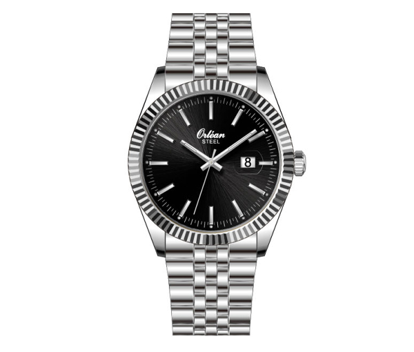 MONTRE ORLEAN EN ACIER AU QUARTZ - BA ME3470 - ORLEAN