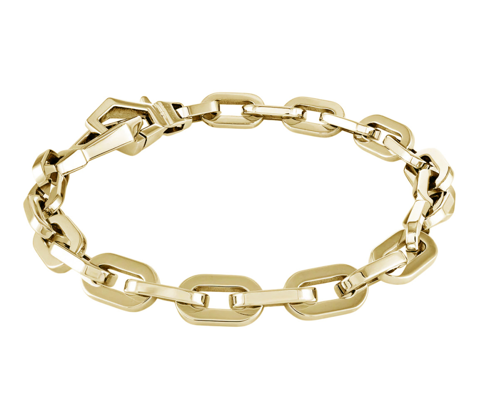 BRACELET EN ACIER/PVD OR À MAILLE ROLO - IG SMB722/8.5 - ITALGEM