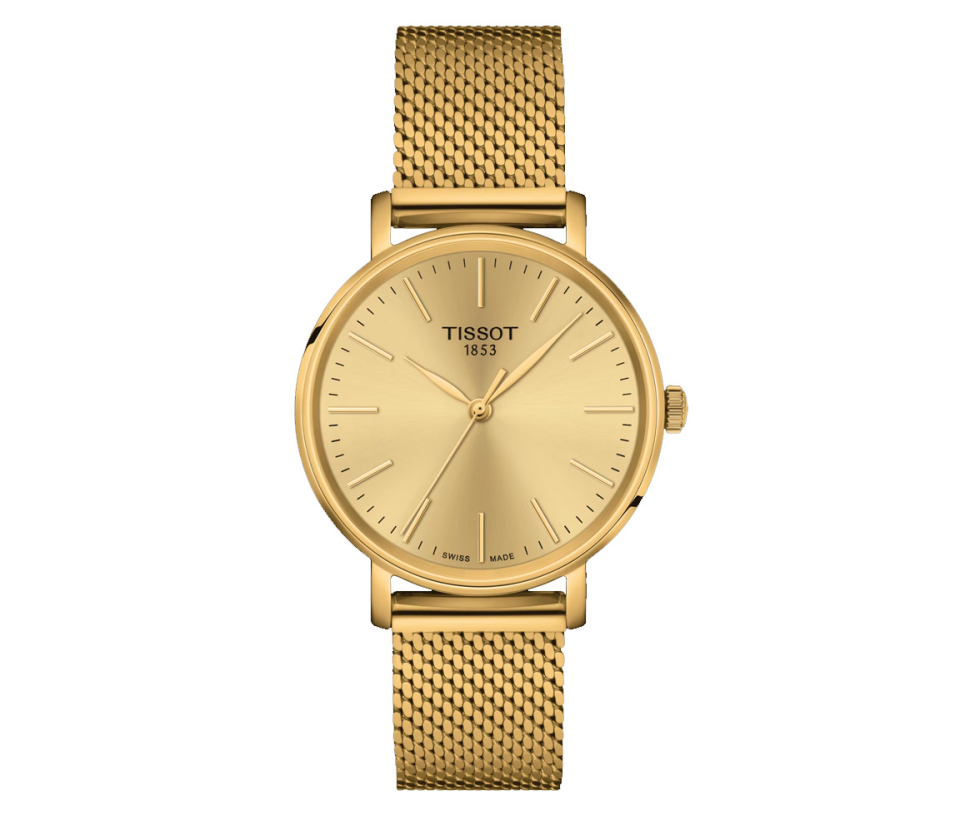 MONTRE TISSOT EVERYTIME 34MM EN ACIER/PVD OR - T1432103302100 - TISSOT