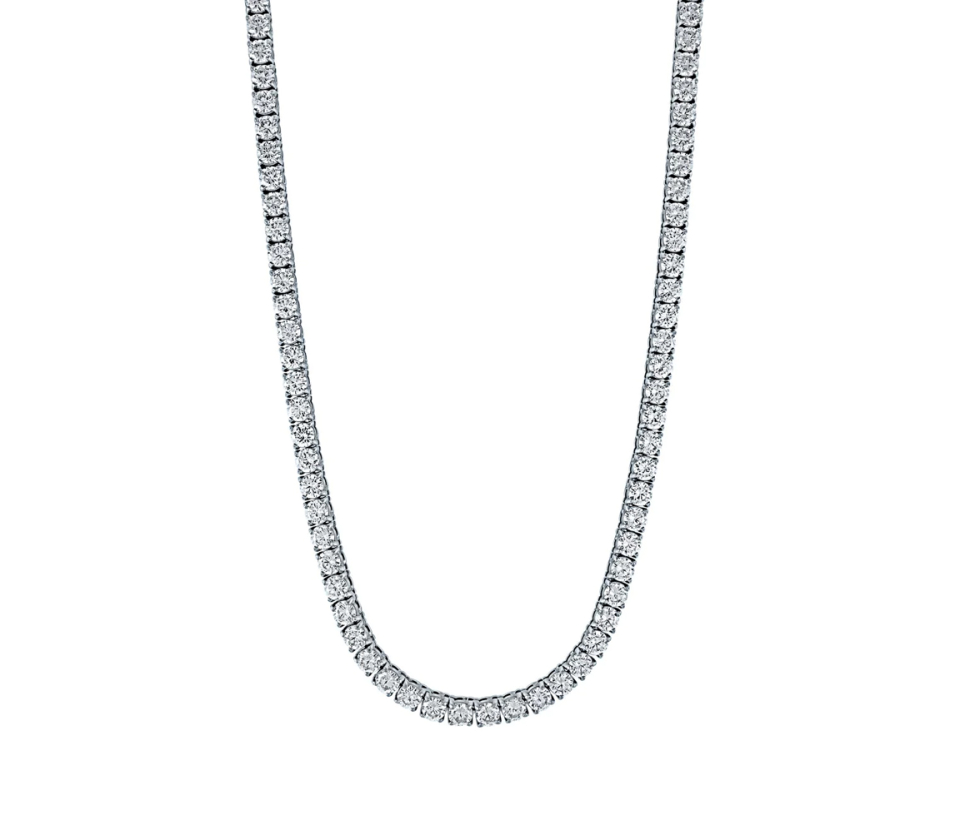 COLLIER TENNIS EN ACIER SERTI DE CUBIQUES ZIRCONIAS - IG MTN13/16 - ITALGEM