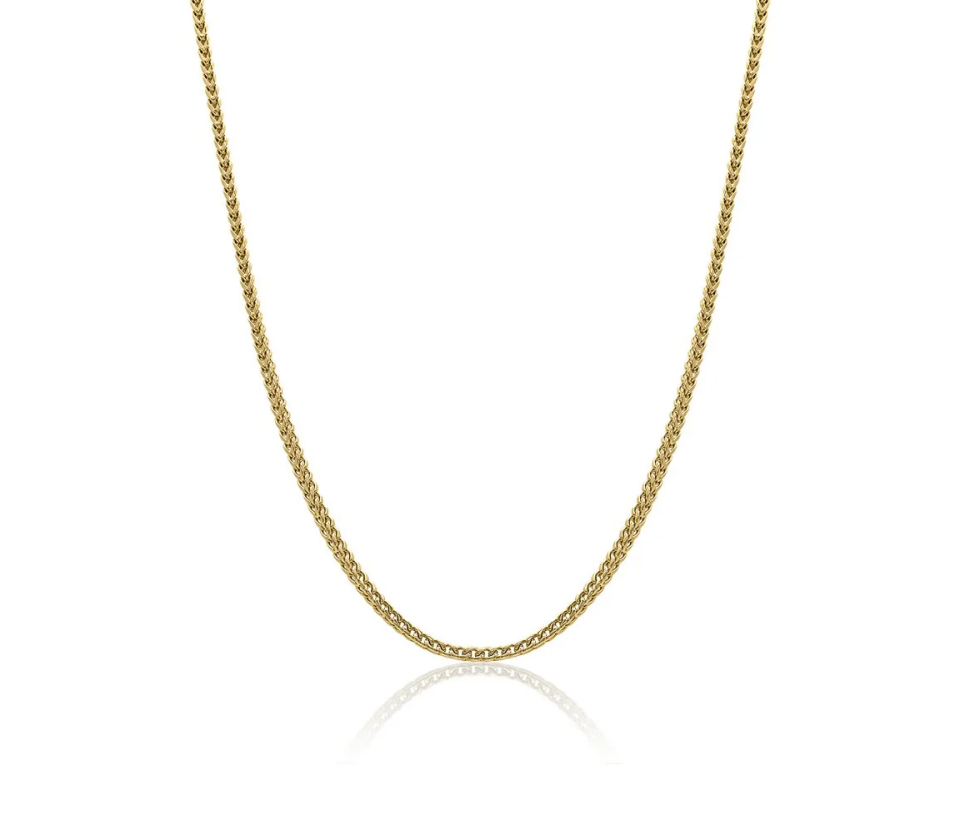 CHAINE EN ACIER/PVD OR À MAILLE FRANCO RONDE - IG SYN21/24 - ITALGEM