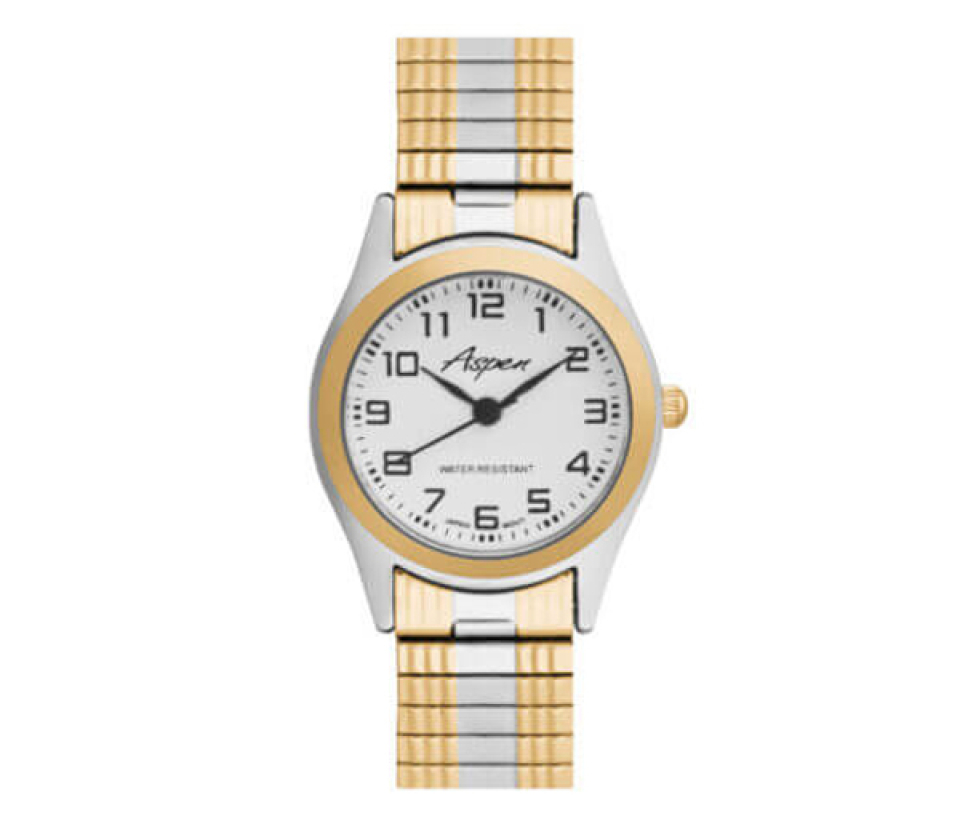 MONTRE POUR DAME ASPEN EN ACIER/PVD OR 2 TONS - BA AP3084 - ASPEN