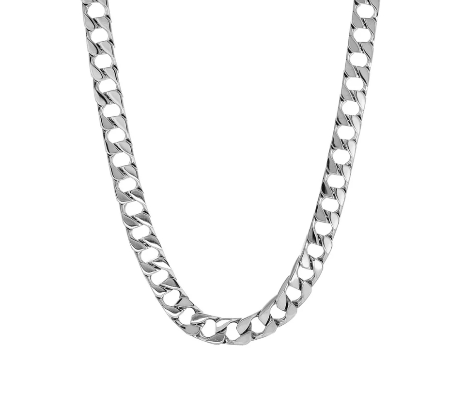 CHAINE EN ACIER À MAILLE GOURMETTE PLATE - IG SN107/24 - ITALGEM