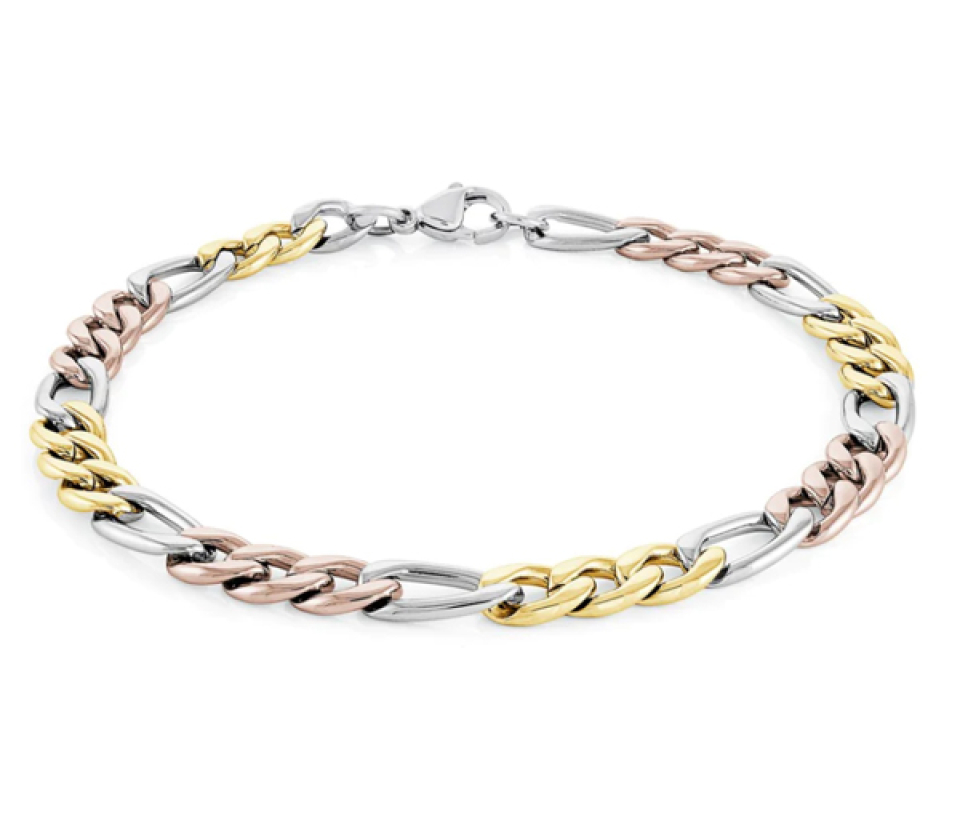 CHAINE DE CHEVILLE EN ACIER 3 TONS À MAILLE FIGARO - IG STCN2/10 - ITALGEM